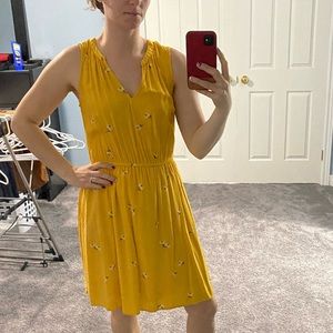 Yellow flower dress